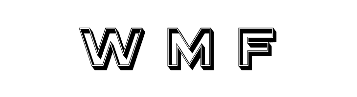 Rickrack 3D Regular  Free Fonts Download