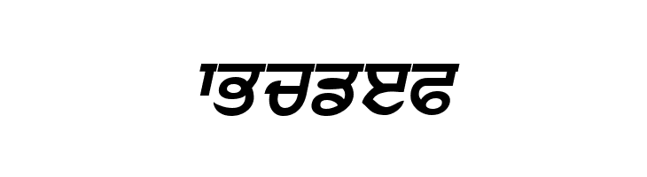 Punjabi  Bold Italic  Free Fonts Download