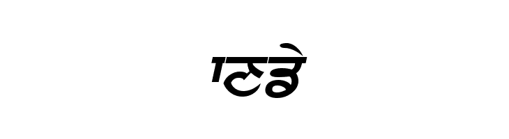 Punjabi  Bold Italic  Free Fonts Download