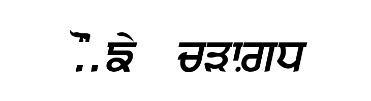 Punjabi  Bold Italic  Free Fonts Download