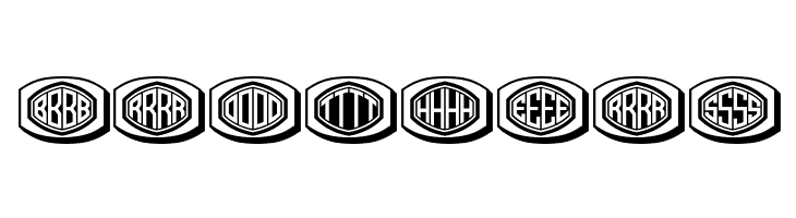 Bulged Monogram Stylish Regular  Free Fonts Download