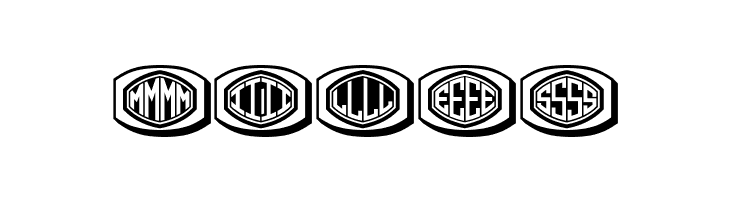 Bulged Monogram Stylish Regular  Free Fonts Download