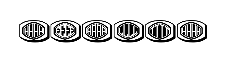 Bulged Monogram Stylish Regular  Free Fonts Download