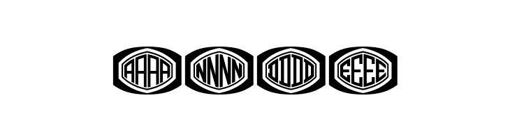 Bulged Monogram Stylish Flat Regular  Free Fonts Download