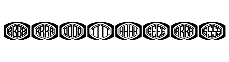 Bulged Monogram Stylish Flat Regular  Free Fonts Download