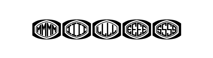 Bulged Monogram Stylish Flat Regular  Free Fonts Download