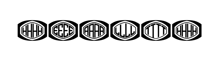 Bulged Monogram Stylish Flat Regular  Free Fonts Download