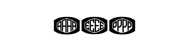 Bulged Monogram Flat Regular  Free Fonts Download