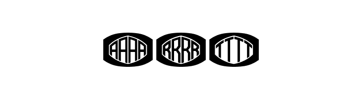 Bulged Monogram Flat Regular  Free Fonts Download