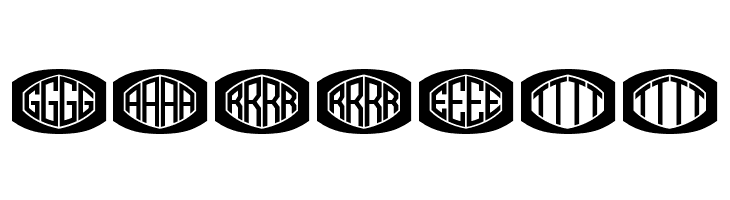 Bulged Monogram Flat Regular  Free Fonts Download