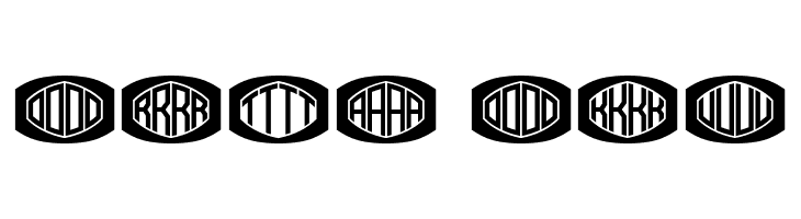 Bulged Monogram Flat Regular  Free Fonts Download