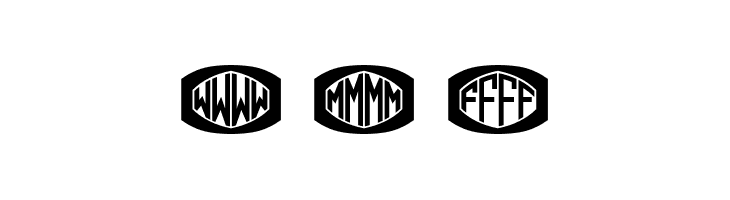 Bulged Monogram Flat Regular  Free Fonts Download