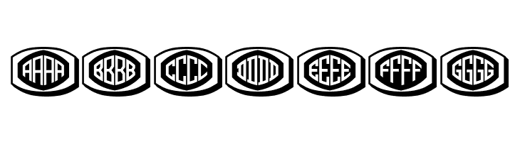 Bulged Monogram Regular  Free Fonts Download