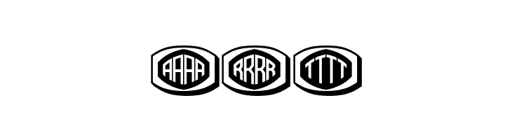 Bulged Monogram Regular  Free Fonts Download