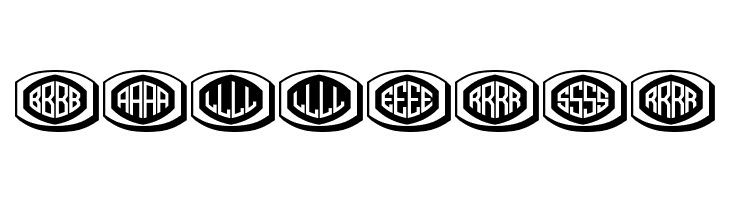 Bulged Monogram Regular  Free Fonts Download
