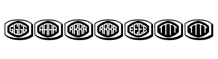 Bulged Monogram Regular  Free Fonts Download