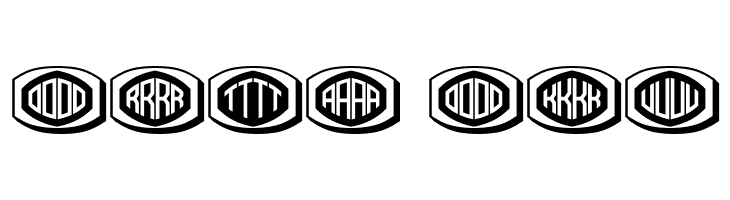 Bulged Monogram Regular  Free Fonts Download