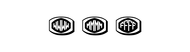 Bulged Monogram Regular  Free Fonts Download