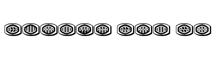 Bulged Monogram Regular  Free Fonts Download