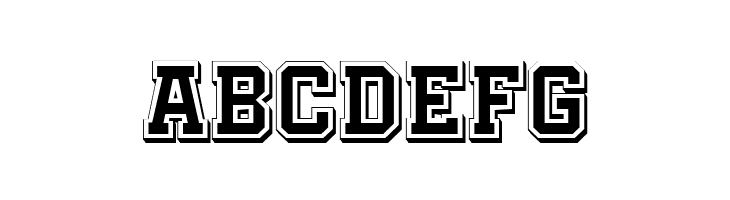 Academy Filled 3D Regular  Free Fonts Download