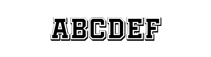 Academy Filled 3D Regular  Free Fonts Download