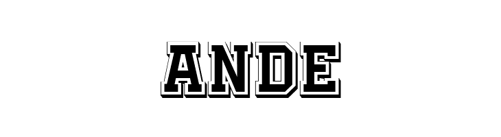 Academy Filled 3D Regular  Free Fonts Download