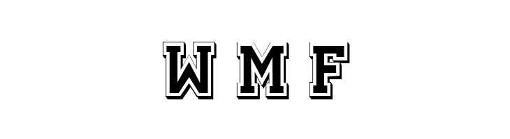 Academy Filled 3D Regular  Free Fonts Download