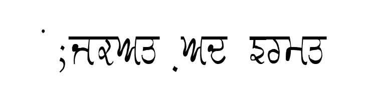 GurmukhiLys 030 Condensed  Free Fonts Download