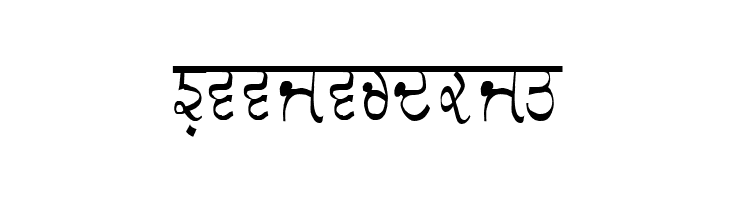 GurmukhiLys 030 Condensed  Free Fonts Download