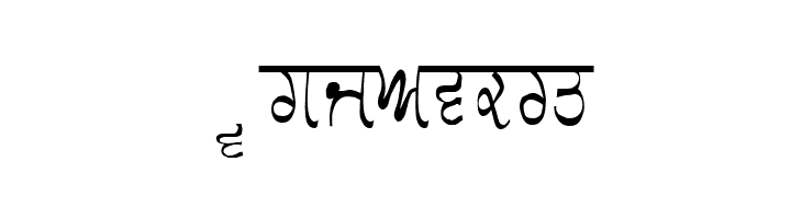 GurmukhiLys 030 Condensed  Free Fonts Download
