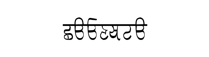 GurmukhiLys 030 Condensed  Free Fonts Download