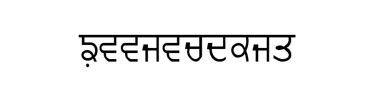 GurmukhiLys 020 Thin  Free Fonts Download