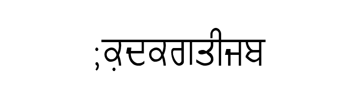 GurmukhiLys 020 Thin  Free Fonts Download