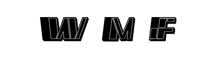Reverse Filled Italic  Free Fonts Download