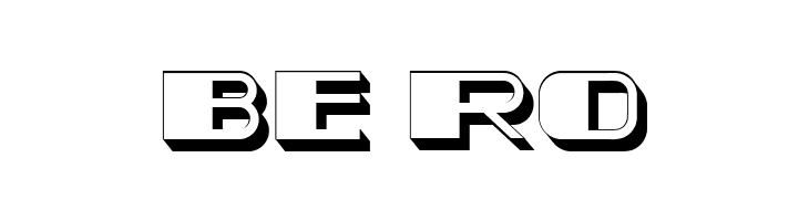 Izambane 3D Regular  Free Fonts Download