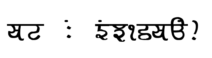 GurmukhiLys 030 Bold  Free Fonts Download