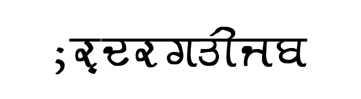 GurmukhiLys 030 Bold  Free Fonts Download