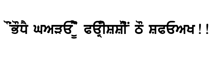 GurbaniAkharThick  Free Fonts Download