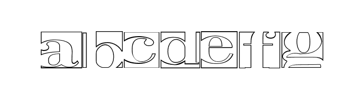 Negative Space Hollow Regular  Free Fonts Download