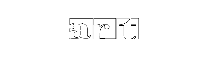 Negative Space Hollow Regular  Free Fonts Download