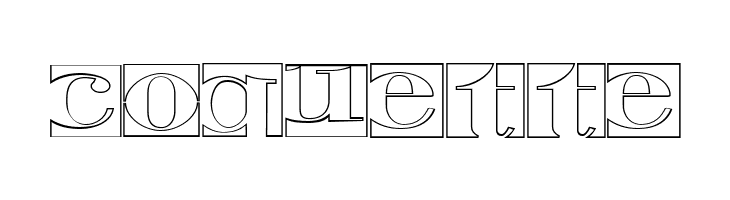 Negative Space Hollow Regular  Free Fonts Download