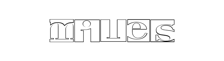 Negative Space Hollow Regular  Free Fonts Download