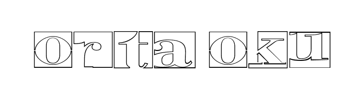 Negative Space Hollow Regular  Free Fonts Download