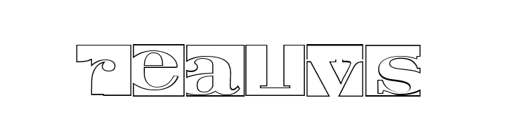 Negative Space Hollow Regular  Free Fonts Download