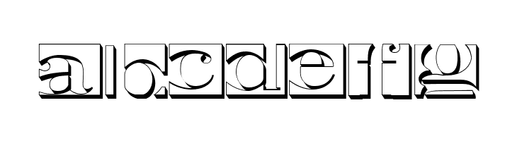 Negative Space 3D Regular  Free Fonts Download