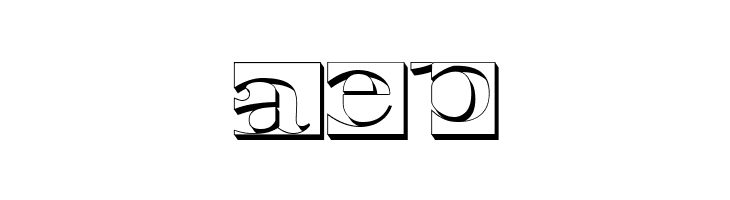 Negative Space 3D Regular  Free Fonts Download