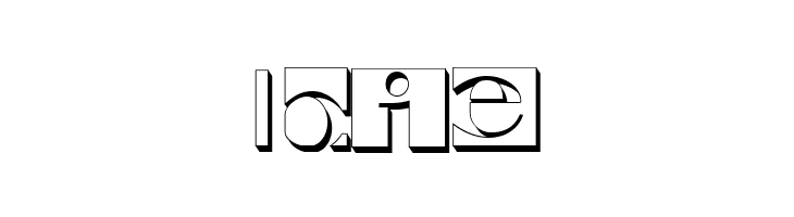Negative Space 3D Regular  Free Fonts Download