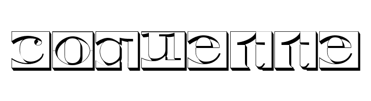 Negative Space 3D Regular  Free Fonts Download