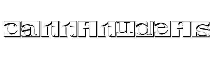 Negative Space 3D Regular  Free Fonts Download