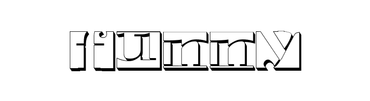 Negative Space 3D Regular  Free Fonts Download